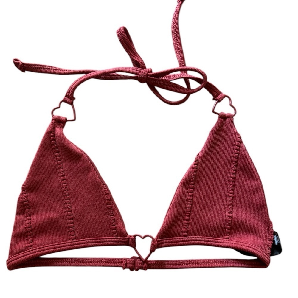 Out From Under Heart Of Gold Seamless Bikini Top NWOT